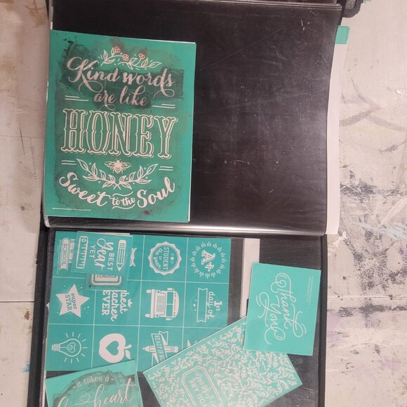 Bundle 2 ~ Reusable Silk Screen Stencils ~ 18 x 15 Binder ~ Adventure, Kids - Picture 15 of 16